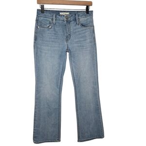 Light Blue Women's Ankle Crop Jeans by none